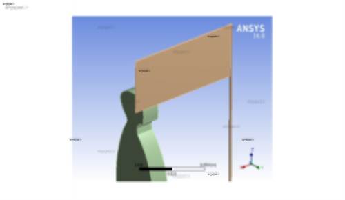 شبیه سازی برخورد سر با تابلو