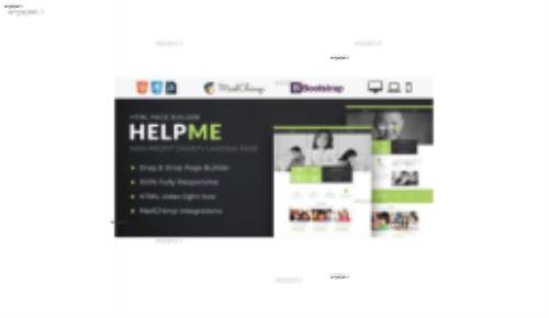 قالب HTML وب سایت کمک و جذب سرمایه HelpMe