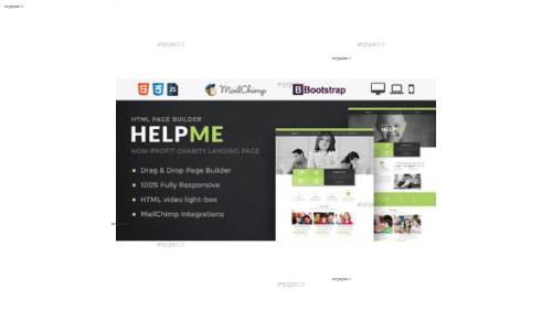 قالب HTML وب سایت کمک و جذب سرمایه HelpMe قالب HTML وب سایت کمک و جذب سرمایه HelpMe