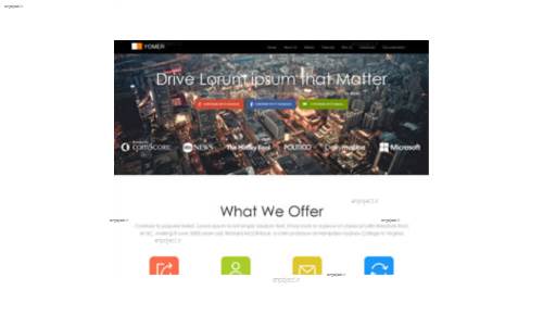 قالب وب سایت Yomer 