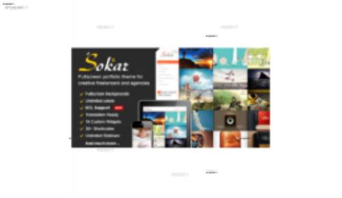 دانلود قالب نمونه کار و تمام صفحه Sokar برای وردپرس