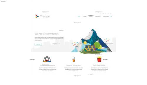 قالب وب سایت Triangle  قالب وب سایت Triangle