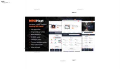 دانلود قالب میزبانی وب NRGhost برای وردپرس
