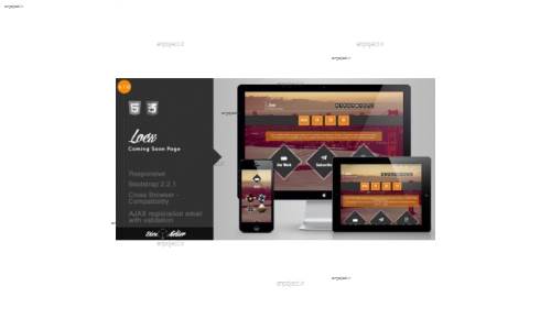 دانلود قالب HTML صفحه به زودی Locx
