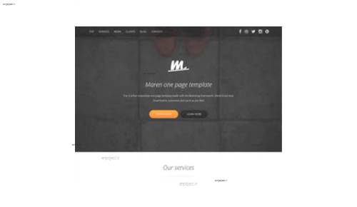 قالب وب سایت Maren v1.0 