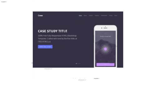 قالب وب سایت Crew 