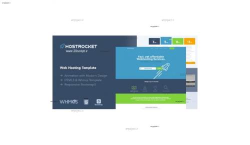 دانلود قالب هاستینگ Hostrocket نسخه HTML و WHMCS