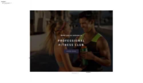 قالب وب سایت Fitness 