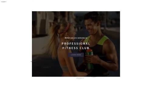 قالب وب سایت Fitness  قالب وب سایت Fitness