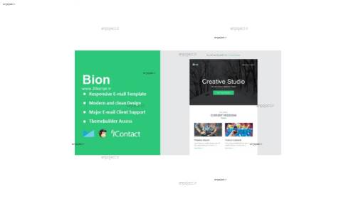 قالب HTML ایمیل و خبرنامه Bion با قابلیت صفحه ساز آنلاین