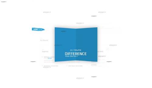 قالب HTML رزومه کاری و نمونه کار Difference