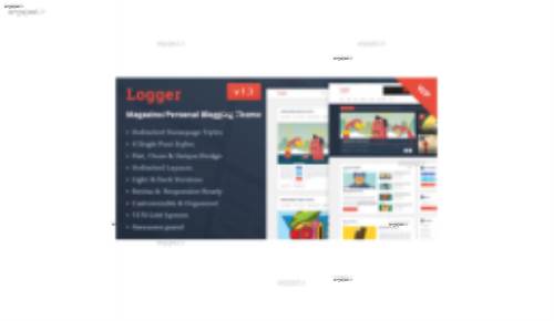 دانلود قالب مجله ای و وبلاگی لاگر برای وردپرس