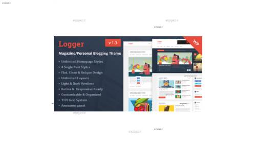 دانلود قالب مجله ای و وبلاگی لاگر برای وردپرس