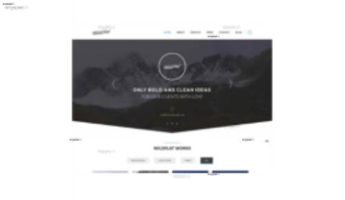 قالب وب سایت WildFlat 