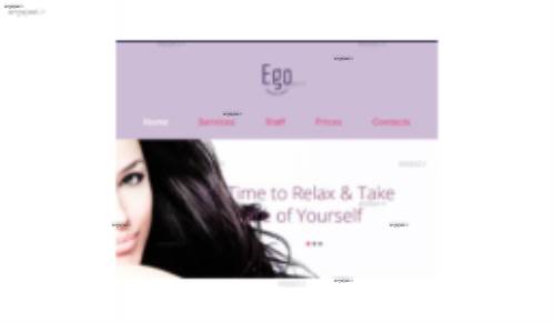 قالب وب سایت Ego Beauty Salon 