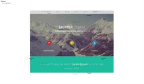 قالب وب سایت Munter 