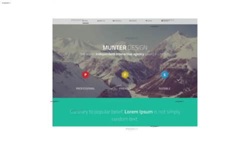 قالب وب سایت Munter 