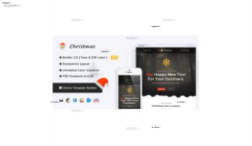 قالب HTML ایمیل و خبرنامه Christmas با قابلیت صفحه ساز آنلاین