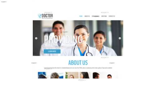 قالب وب سایت Doctor 