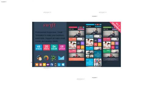 دانلود قالب ایمیل سویفت Swift به صورت HTML