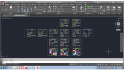 نقشه های تاسیسات یک خانه ویلایی لوکس شامل نقشه های لوله کشی فاضلاب، گرمایش از کف و ...