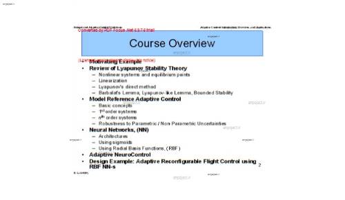 کنترل تطبیقی کنترل تطبیقی