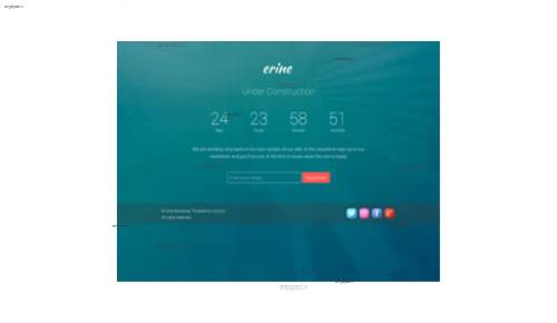 قالب وب سایت Erine 