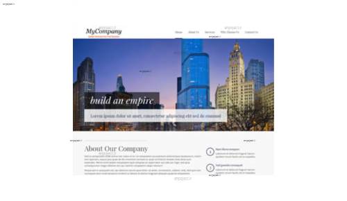 قالب وب سایت MyCompany 