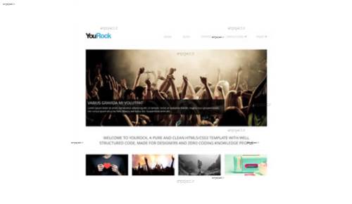 قالب وب سایت YouRock 