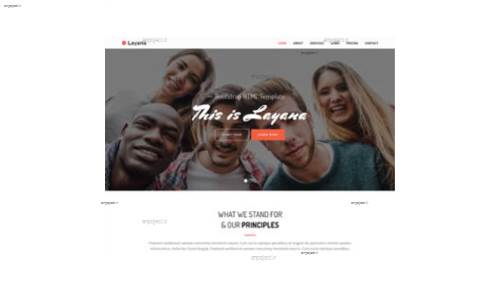 قالب وب سایت Layana v1.0 