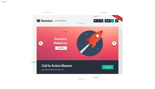 پوسته فروشگاهی فارسی Bearded برای ووکامرس