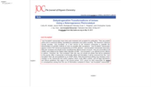Dehydrogenative Transformations of Imines Using a Heterogeneous Photocatalyst