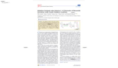 Palladium-Catalyzed ortho-Selective C−H Chlorination of Benzamide Derivatives under Anodic Oxidation Conditions