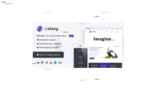 قالب HTML ایمیل و خبرنامه Galaxy با قابلیت صفحه ساز آنلاین