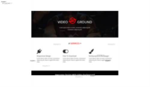 قالب وب سایت Video Background 