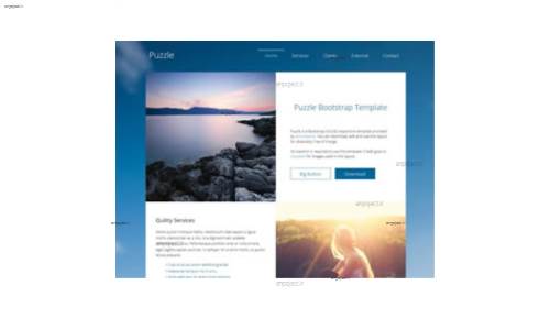 قالب وب سایت Puzzle 
