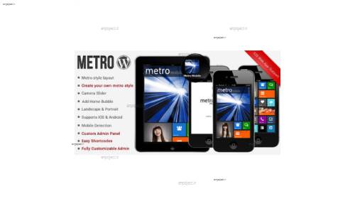 قالب وردپرس مخصوص موبایل Metro Mobile