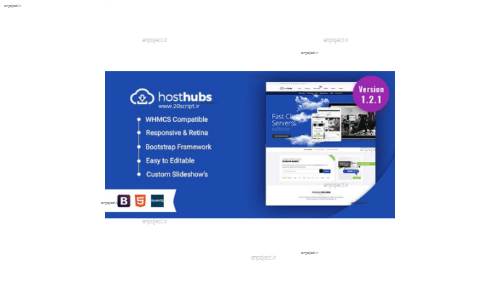 دانلود قالب هاستینگ HostHubs نسخه HTML و WHMCS