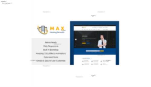 قالب میزبانی هاستینگ Max Hosting به صورت HTML