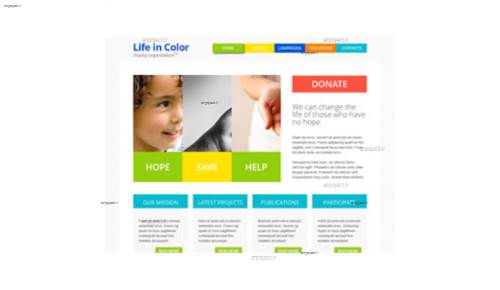 قالب وب سایت Life In Color  قالب وب سایت Life In Color