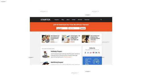 پوسته اشتراک گذاری کوپن Starter برای وردپرس