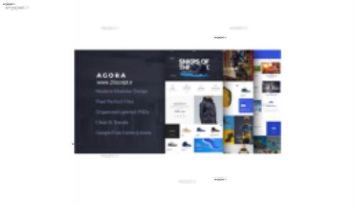 دانلود قالب لایه باز فروشگاهی Agora