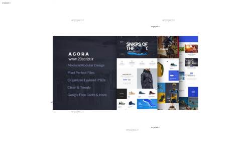 دانلود قالب لایه باز فروشگاهی Agora دانلود قالب لایه باز فروشگاهی Agora