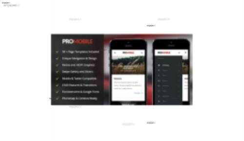 دانلود قالب HTML ویژه موبایل و تبلت ProMobile