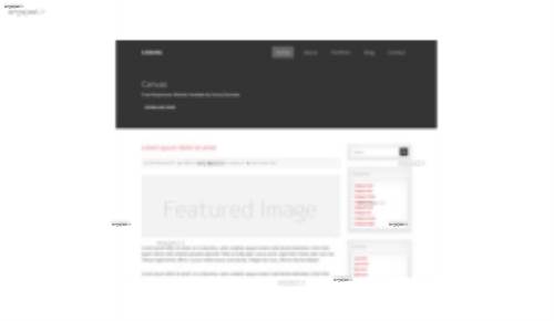 قالب وب سایت Canvas 