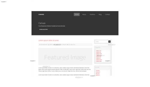 قالب وب سایت Canvas  قالب وب سایت Canvas