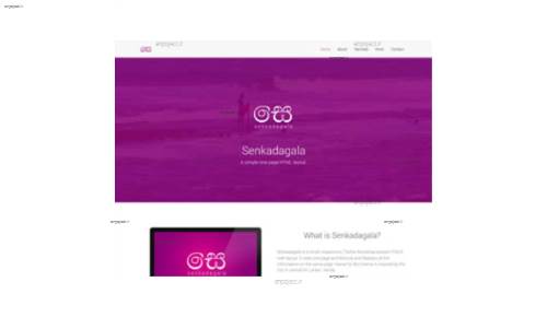 قالب وب سایت Senkadagala 