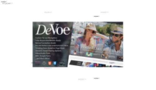 قالب وردپرس مد و سرگرمی DeVoe