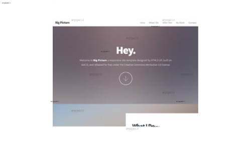 قالب وب سایت Big Picture  قالب وب سایت Big Picture