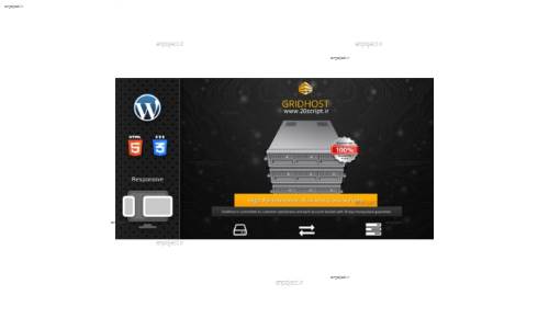 دانلود قالب هاستینگ Gridhost به صورت HTML